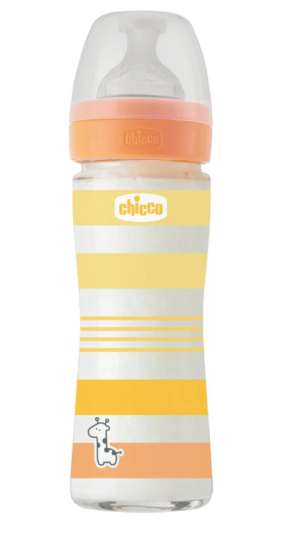 CHICCO - WELL BEING Γυάλινο Μπιμπερό ΘΣ 0m+ (Unisex) - 240ml